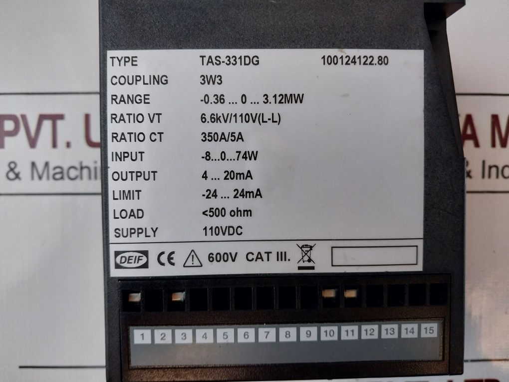 Deif Tas-331Dg 110Vdc Selectable Ac Transducer 100124122.80