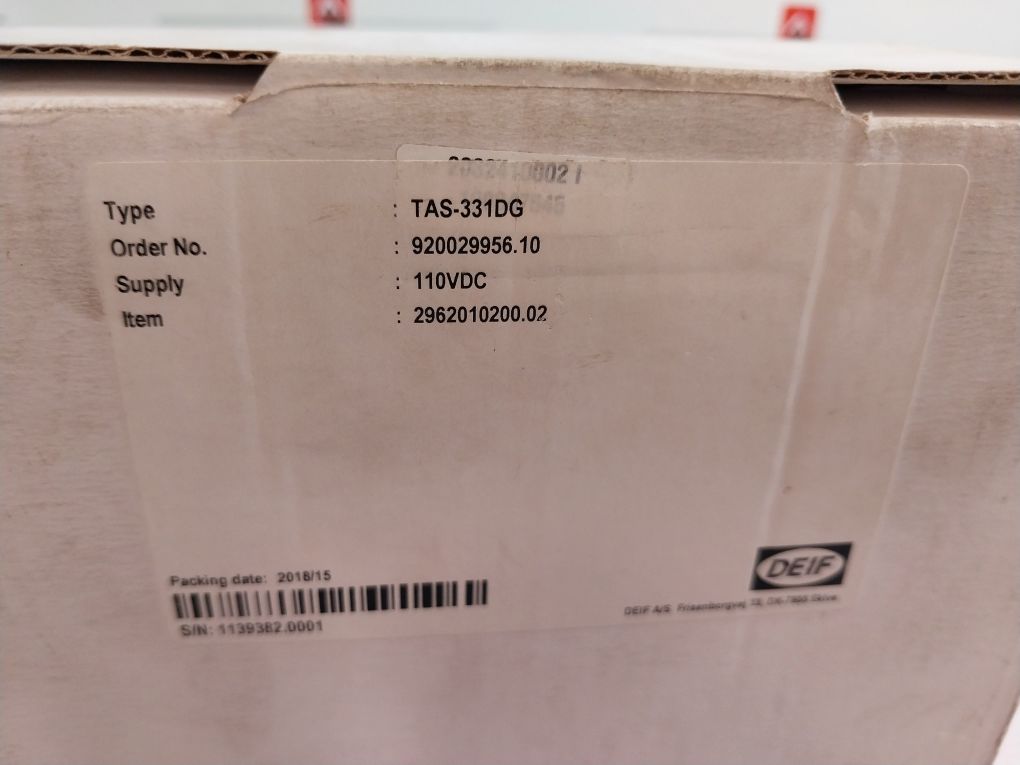 Deif Tas-331Dg Power Transducer 920029956.10 110V Dc