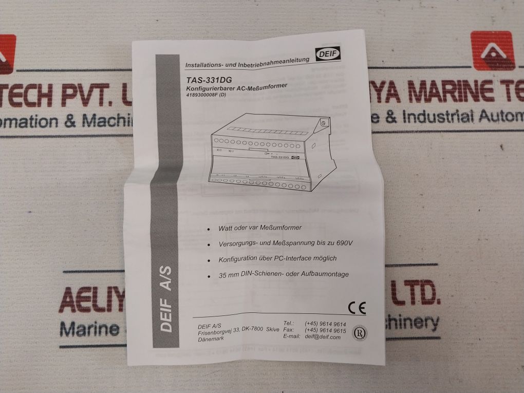 Deif Tas-331Dg Selectable Ac Transducer 4…20Ma