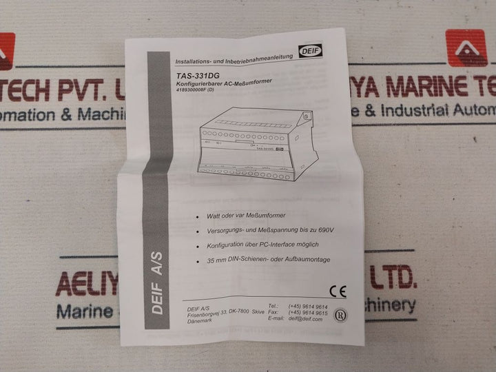 Deif Tas-331Dg Selectable Ac Transducer 4…20Ma