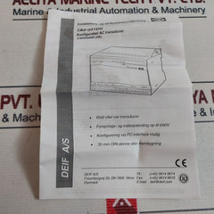 Deif Tas-331Dg Ac Transducer 110Vdc