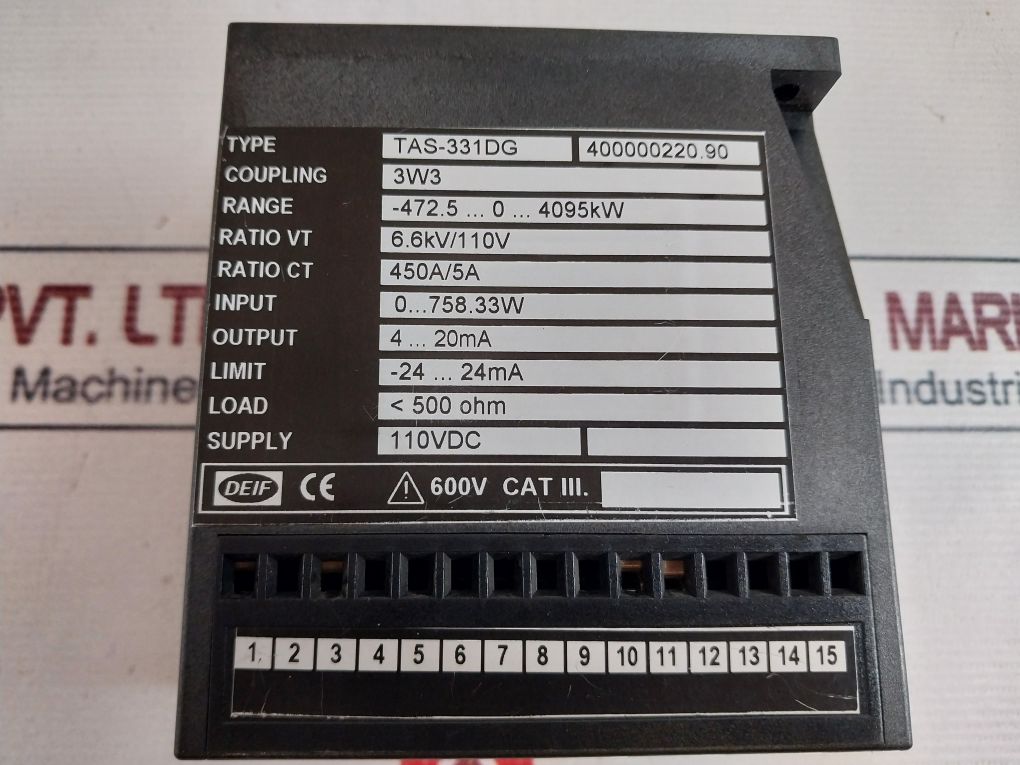 Deif Tas-331Dg Ac Transducer 110Vdc