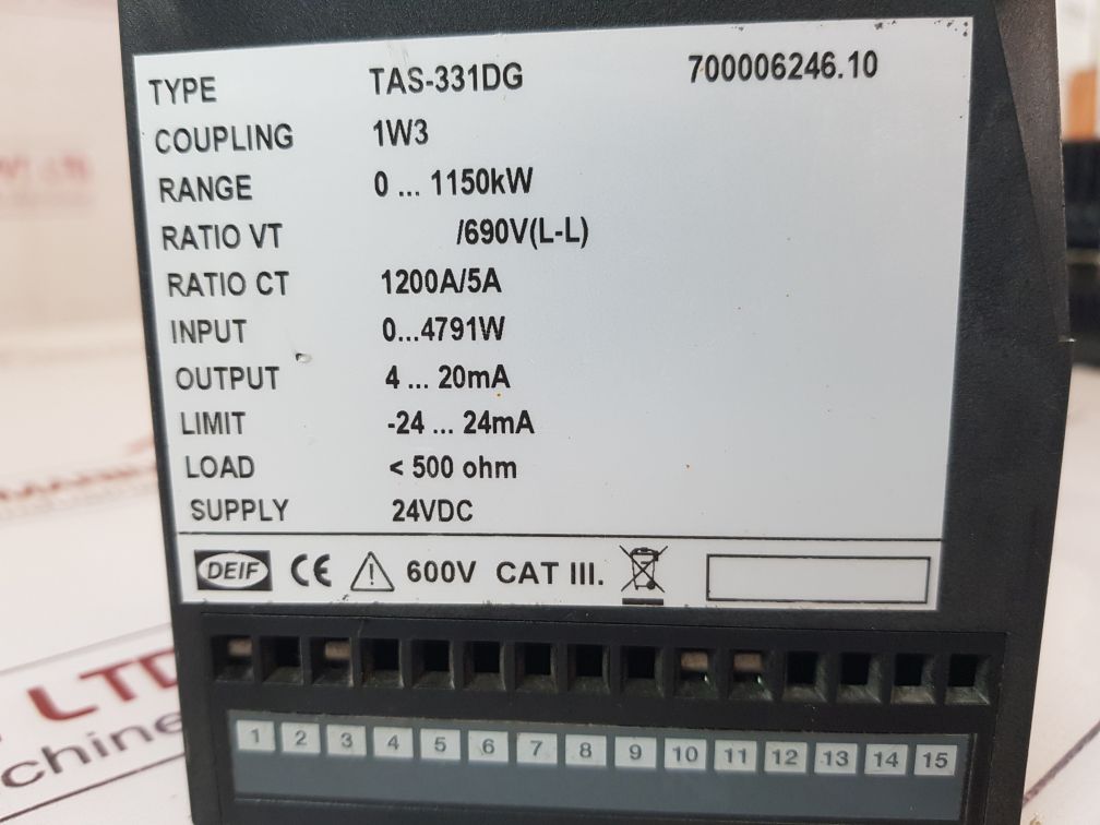 Deif Tas-331Dg Selectable Ac Transducer 700006246.10