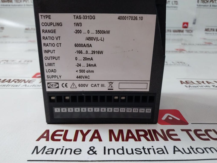 Deif Tas-331Dg Transducer -200…0…3500Kw