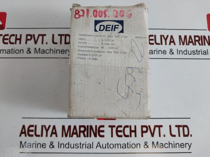Deif Tav-311Dg Voltage Transducer 0-132Vac