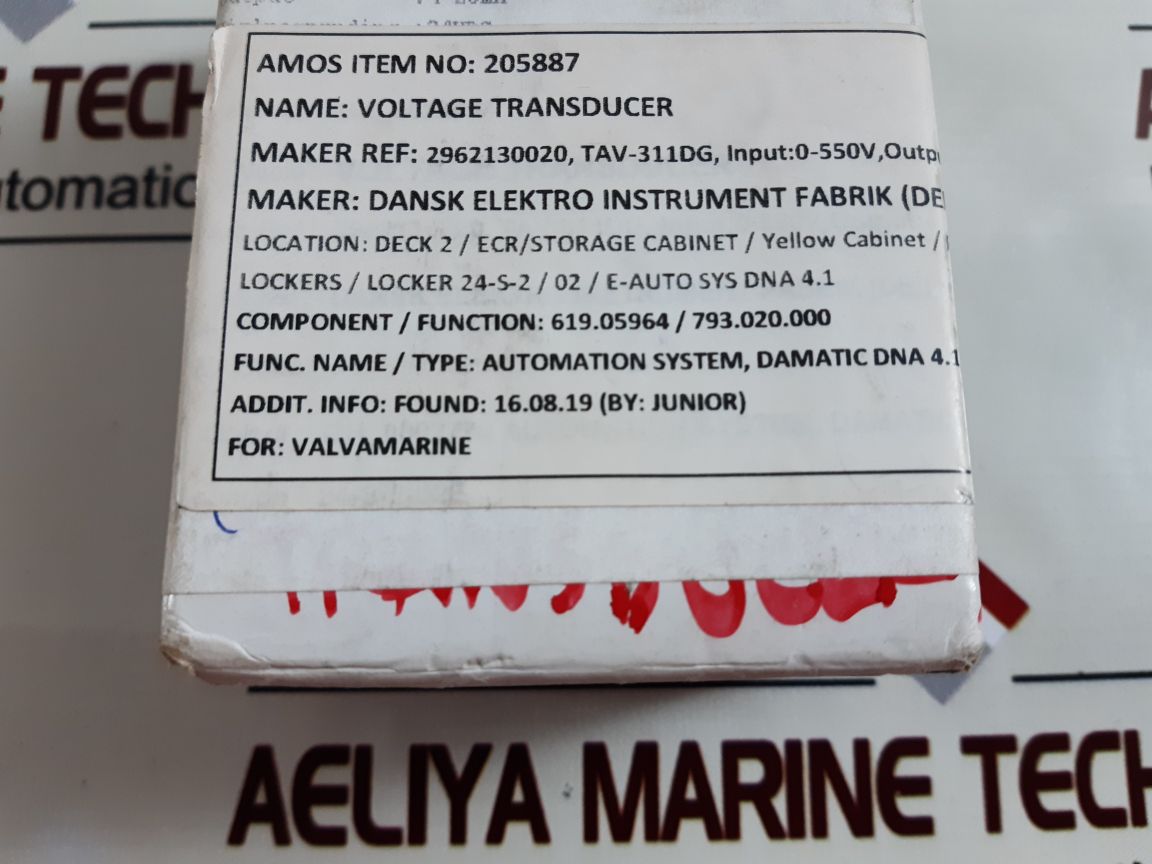 Deif Tav-311Dg Voltage Transducer 0-500V