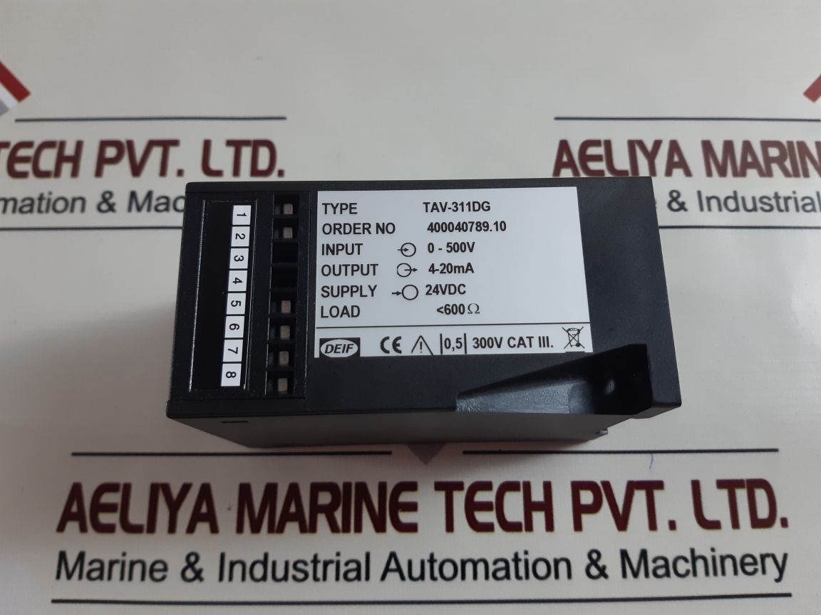 Deif Tav-311Dg Voltage Transducer 0-500V