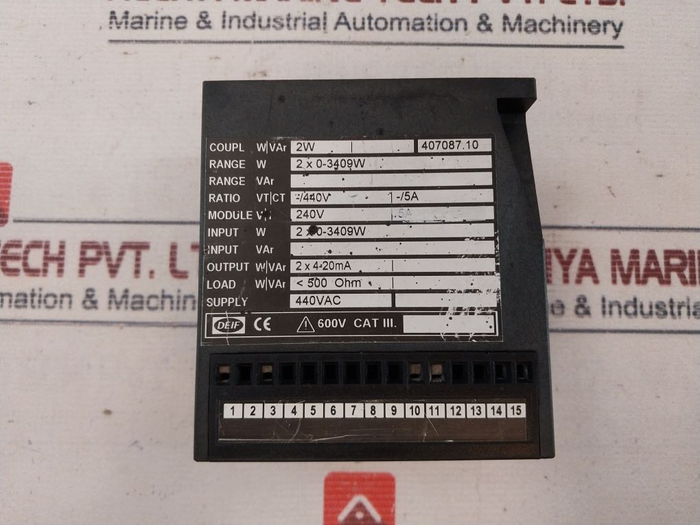 Deif Tax-312Dg Selectable Transducer 440Vac