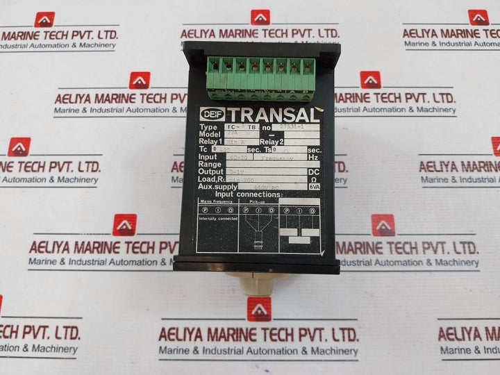 Deif Transal Fc-5 Tb Relay 23A 0-20 Sec