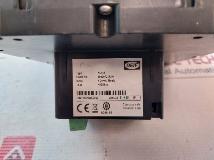 Deif Xl144 Rpm Meter 4-20Ma