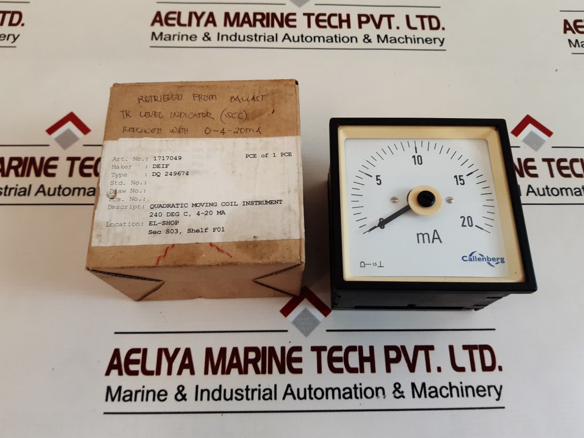 DeifCallenberg Dq96-c Panel Meter 4-20Ma