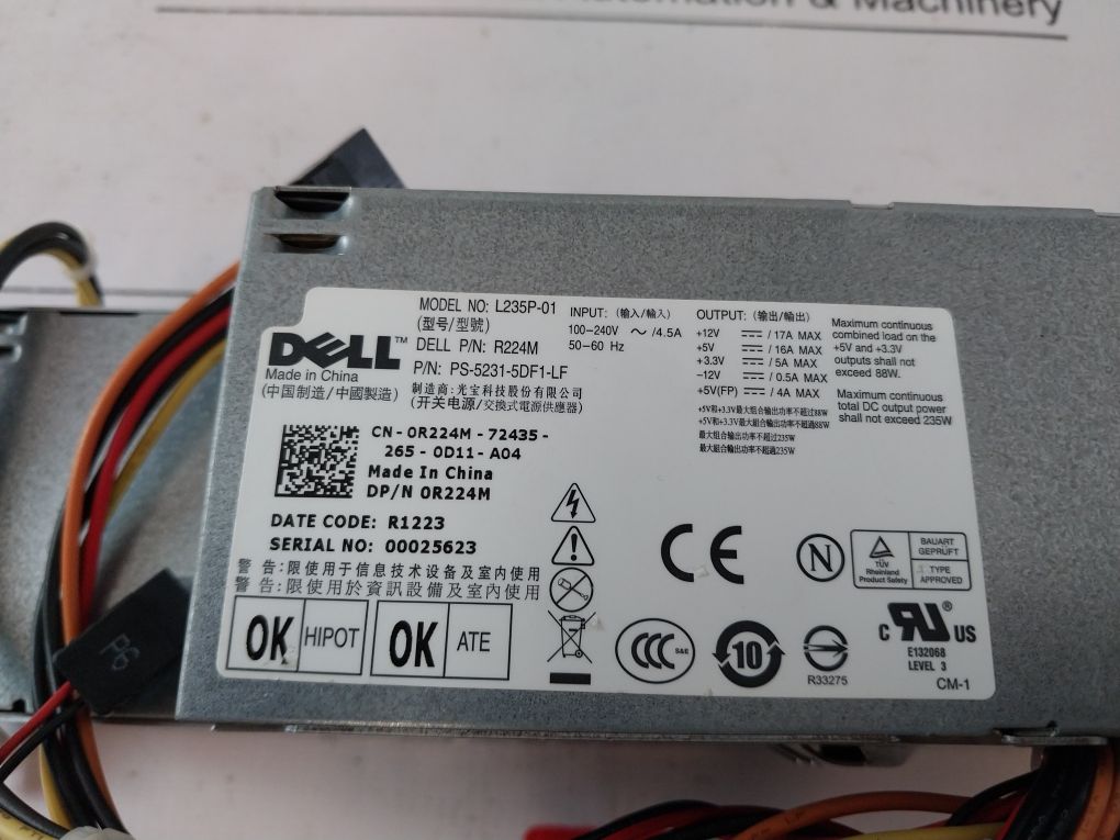 Dell L235P-01 Power Supply Ps-5231-5Df1-lf