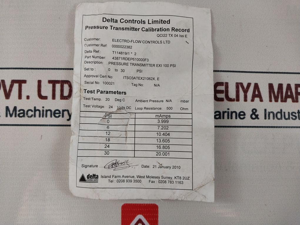 Delta Controls 43871Rdep610000F3