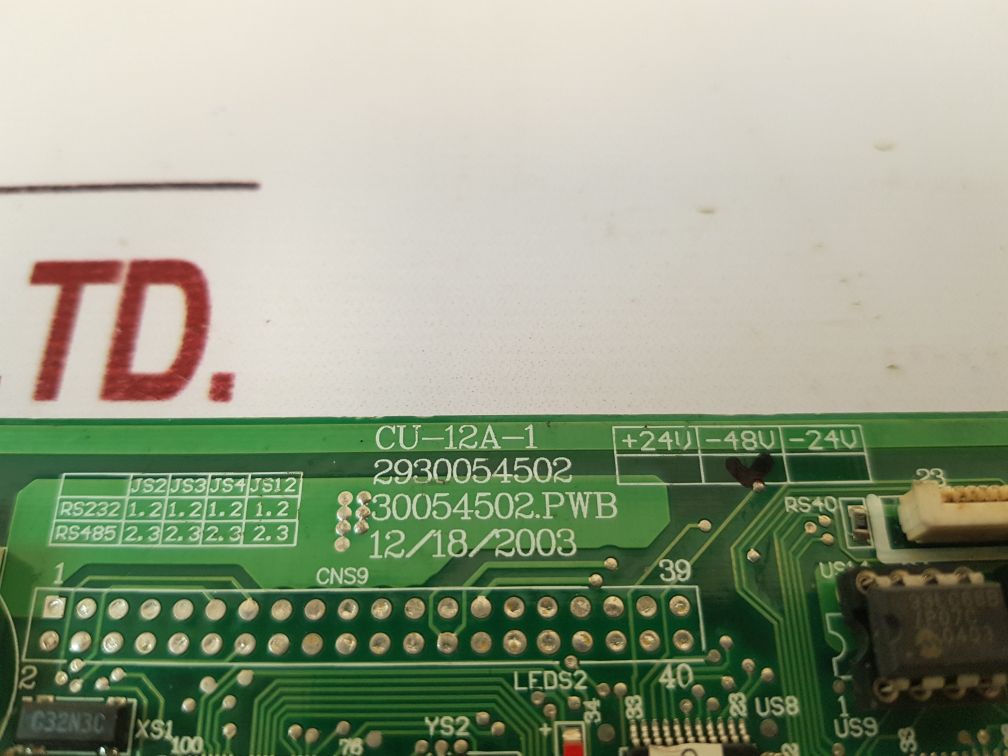 Delta Cu-12A-1 Pcb Card 5505600744