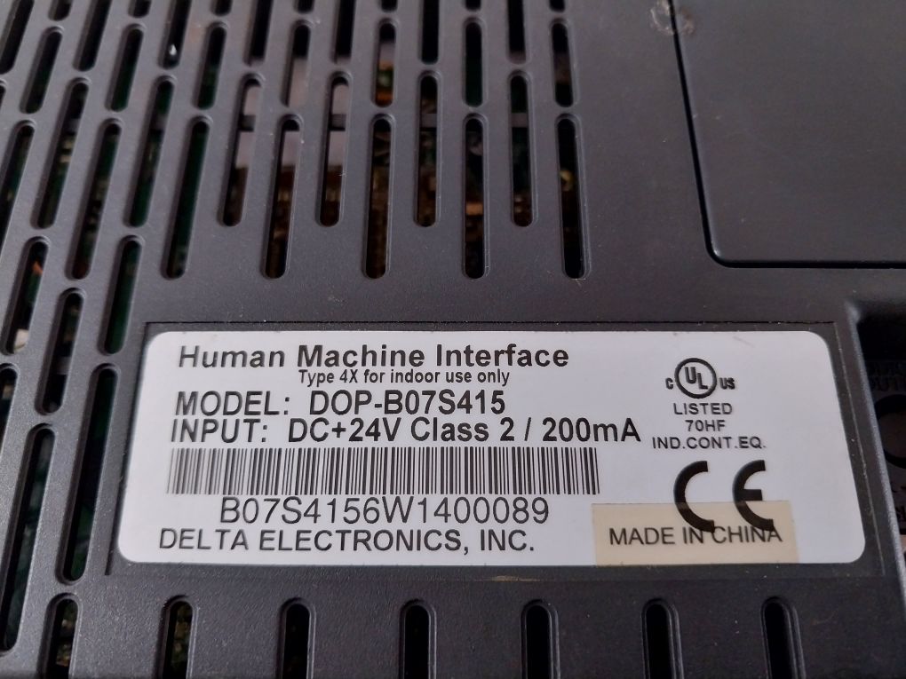Delta Dop-b07S415 Human Machine Interface Touch Screen Panel