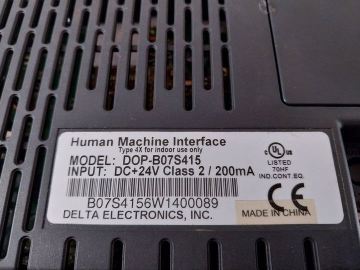 Delta Dop-b07S415 Human Machine Interface Touch Screen Panel