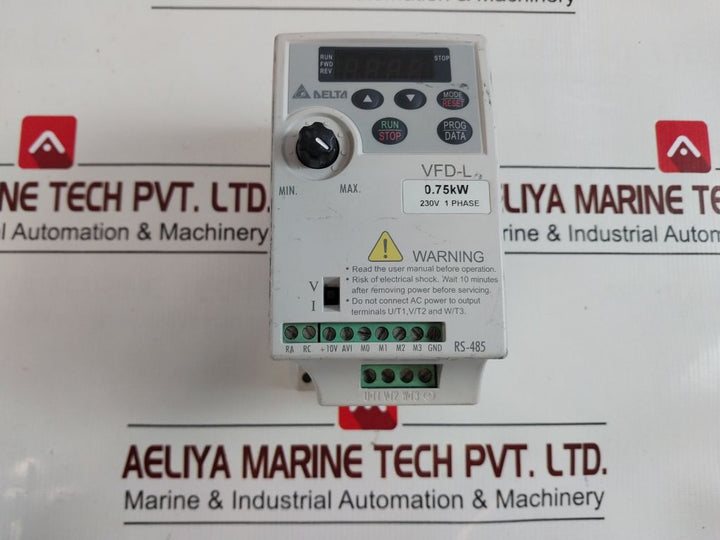 Delta Vfd007L21A Inverter Vfd-l Version: 01.50 0.75Kw 230V