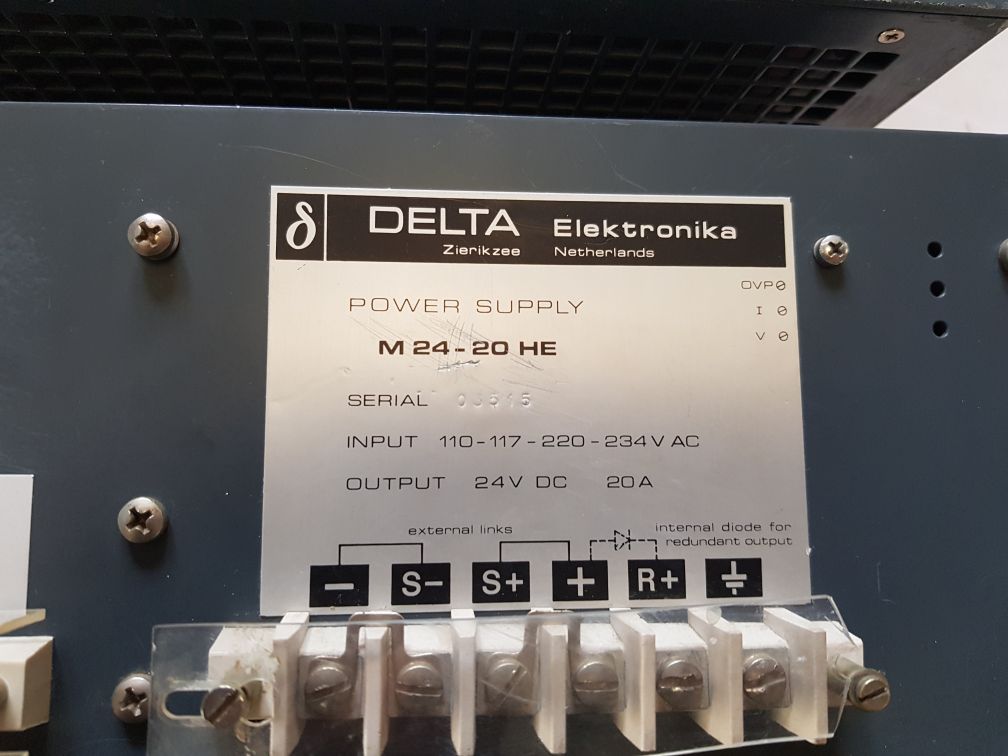 Delta Elektronika M 24-20 He Power Supply 110-117-220-234V Ac