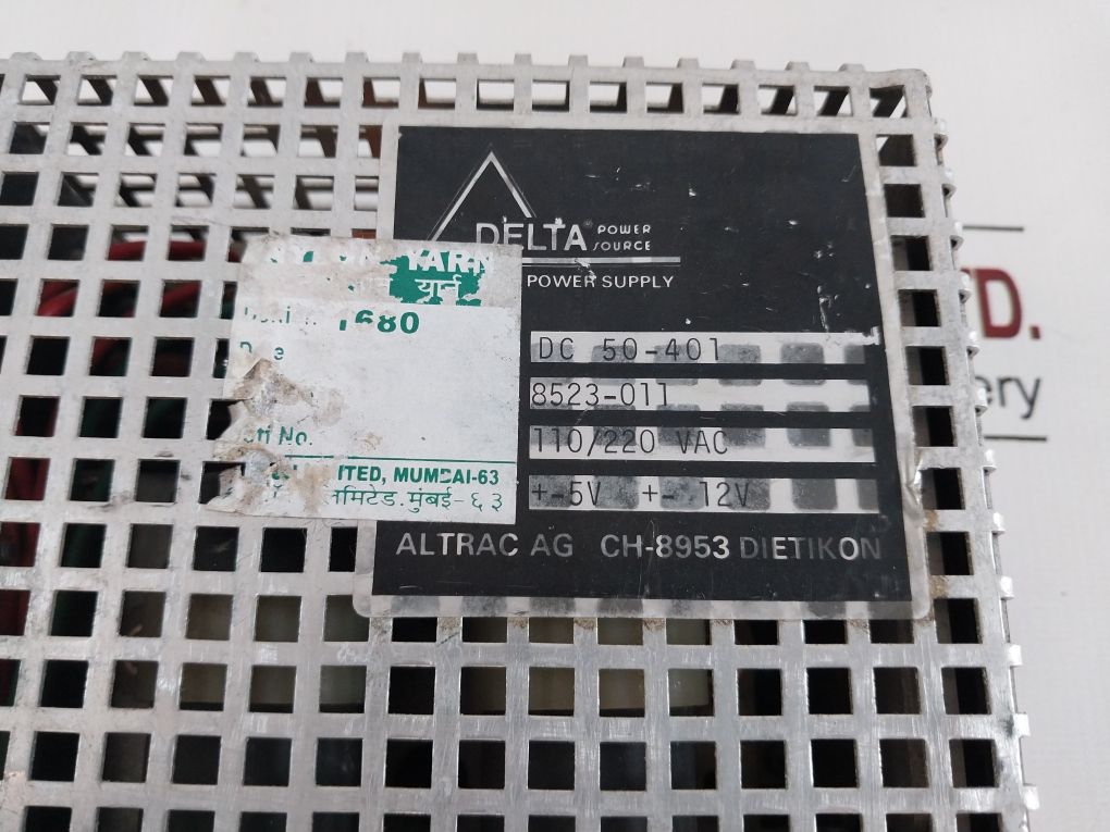Delta 8523-011 Power Supply 110/220 Vac