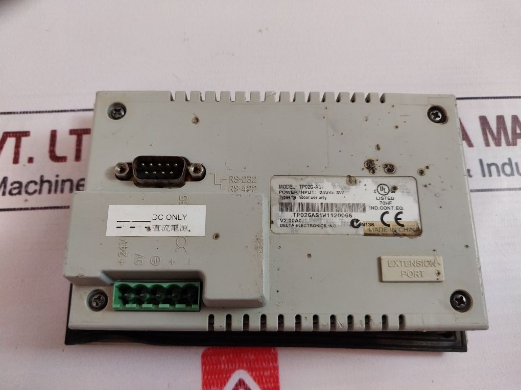 Delta Tp02G-as1 Text Display Touch Screen 24Vdc 3W