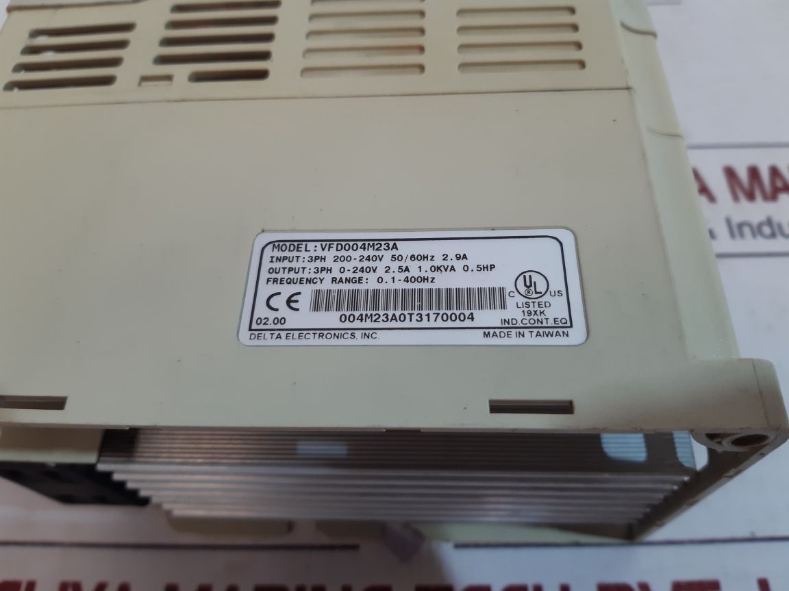 Delta vfd004m23a inverter drive
