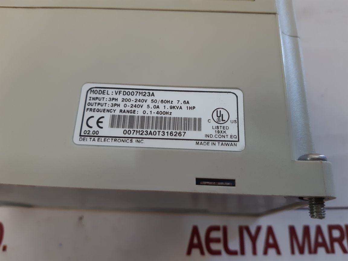 Delta Vfd007M23A Inverter 0.75Kw