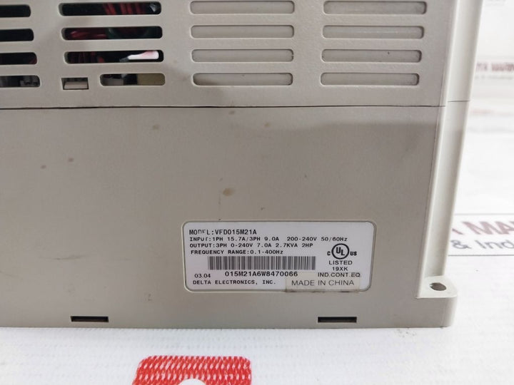 Delta Electronics Vfd015M21A Frequency Converter 1.5 Kw 230V