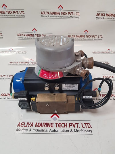 Deltech Deltorq Da Pneumatic Valve Actuator With Quartz Qx33K03Sdm Positioner