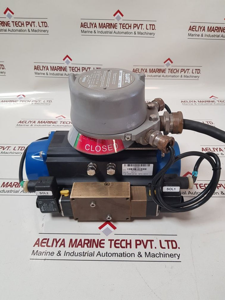 Deltech Deltorq Da Pneumatic Valve Actuator With Quartz Qx33K03Sdm Positioner