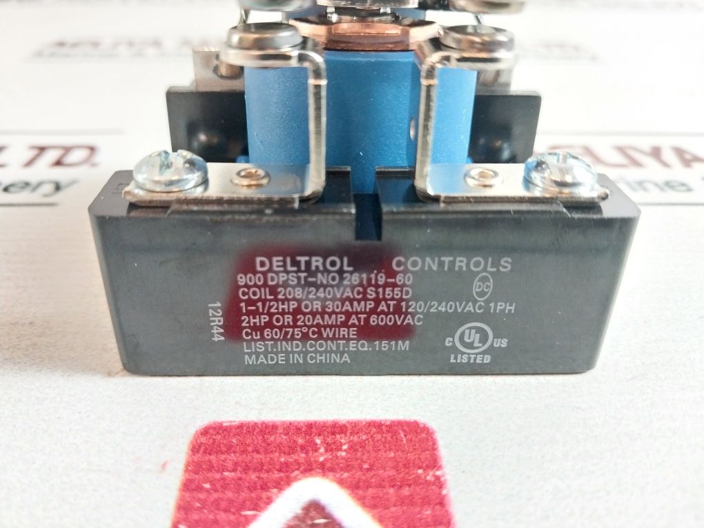 Deltrol Controls 900 Dpst-no 26119-60 Power Relay 