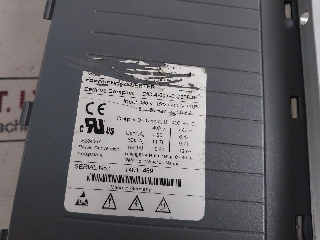 Demag Dic-4-007-c-0005-01 Frequency Inverter 380V