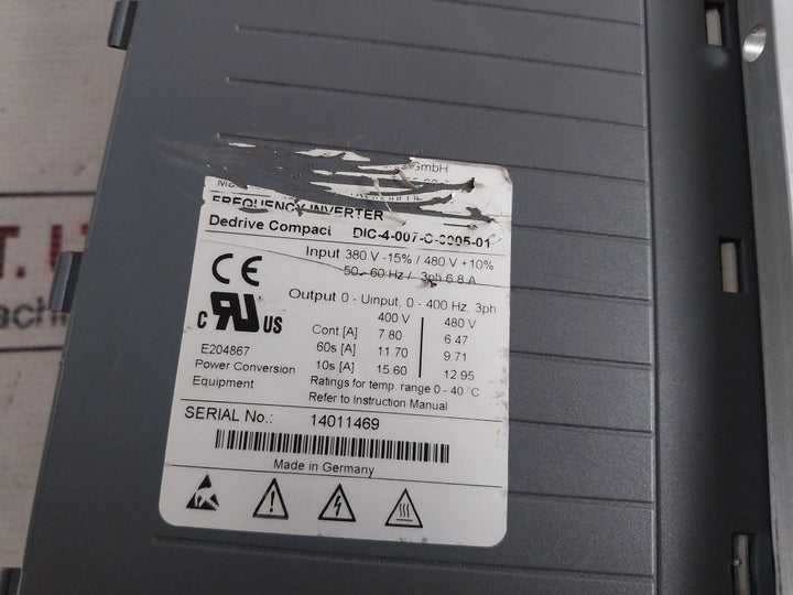 Demag Dic-4-007-c-0005-01 Frequency Inverter 380V