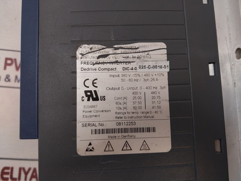 Demag Dic-4-025-c-0018-01 Frequency Inverter