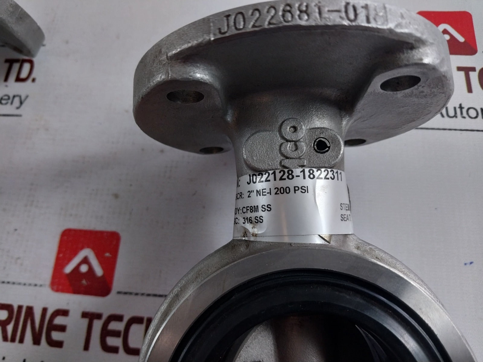 Demco J022128-1822311 Butterfly Valve 2” Ne-i 200 Psi