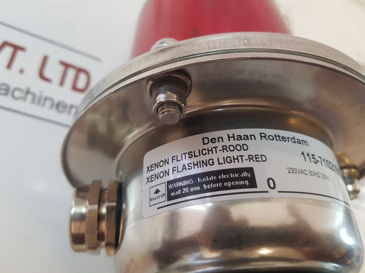 Den Haan Dhr 115-7102101L Xenon Flashing Red Light
