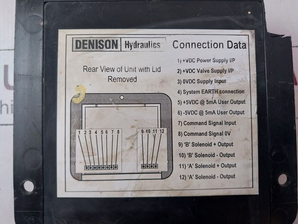 Denison 027-22070-0 Multi Function Proportional Valve Dual Driver Unit