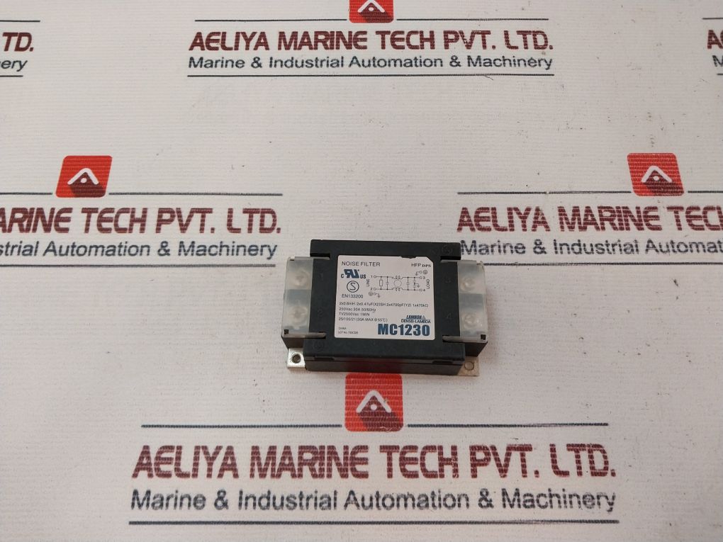 Densei-lambda Mc1230 Noise Filter 250Vac 30A 50/60Hz
