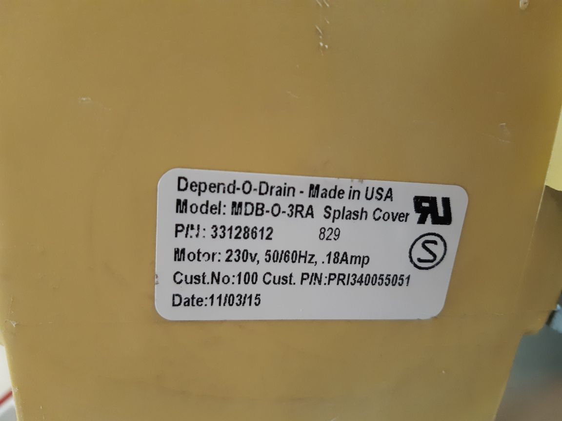 Depend-o-drain 33128612 Outlet Valve Mdb-o-3Ra
