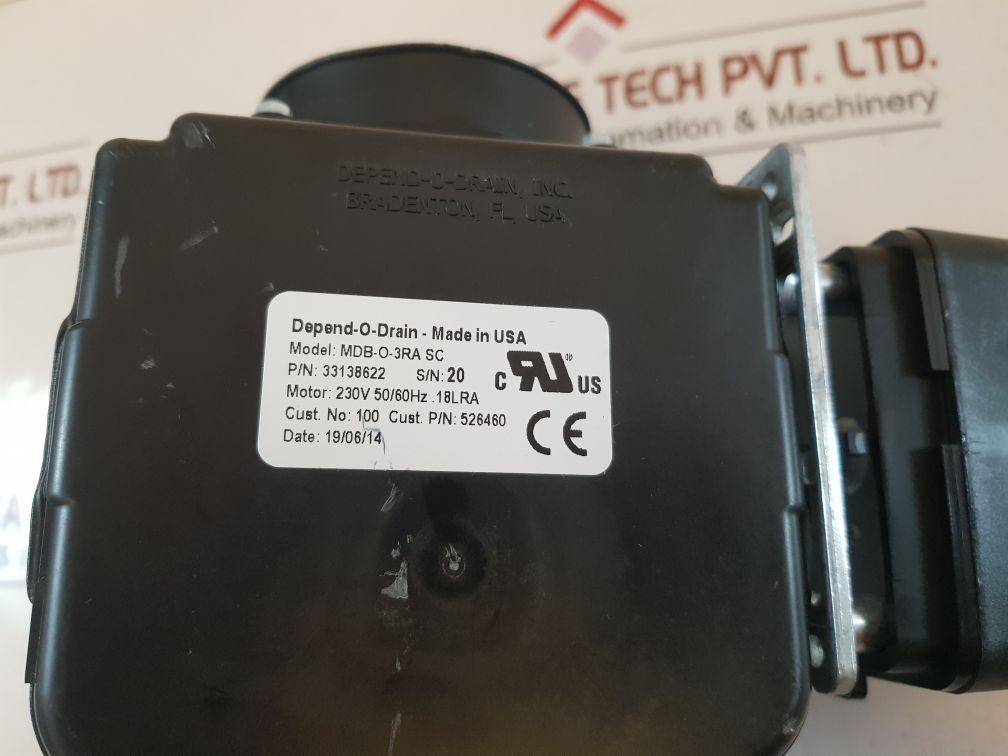 Depend-o-drain 33138622 Outlet Valve Mdb-o-3Ra Sc