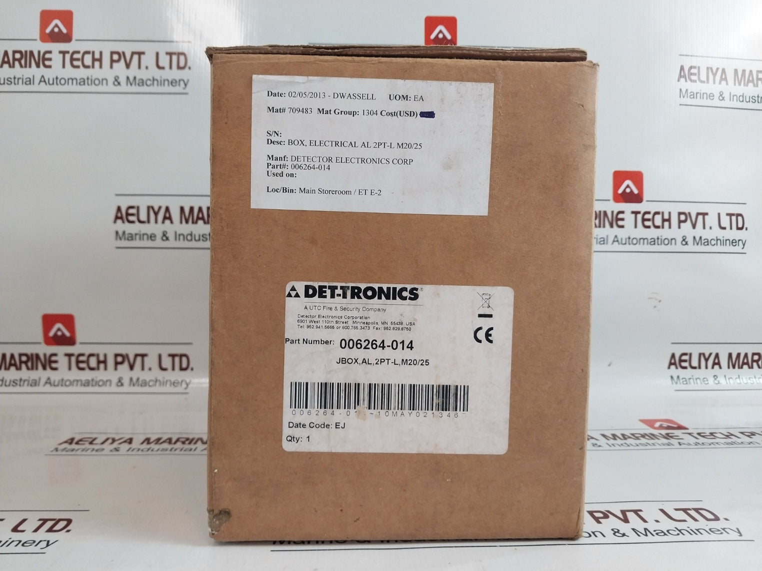 Det-tronics 006264-014 Junction Electrical Box 2Pt-l M20/25