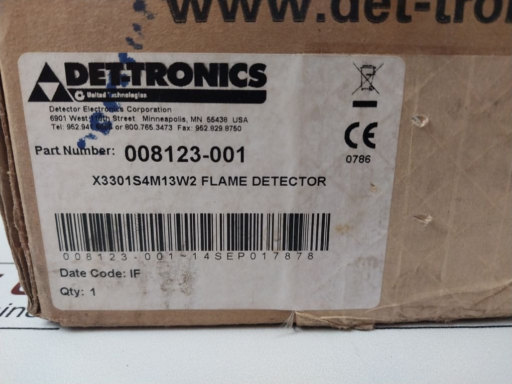 Det-tronics X3301S Multispectrum Ir Flame Detector X3301S4M13W2