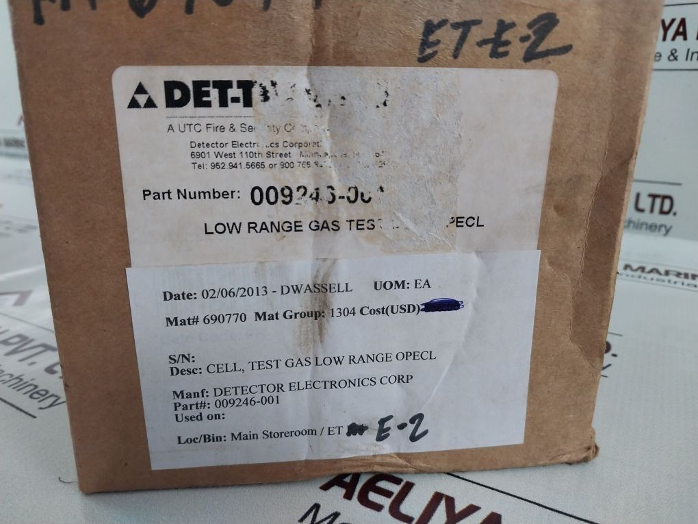 Det-tronics/Detector Electric 009246-001 Low Range Gas Test Cell Opecl