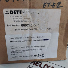 Det-tronics/Detector Electric 009246-001 Low Range Gas Test Cell Opecl