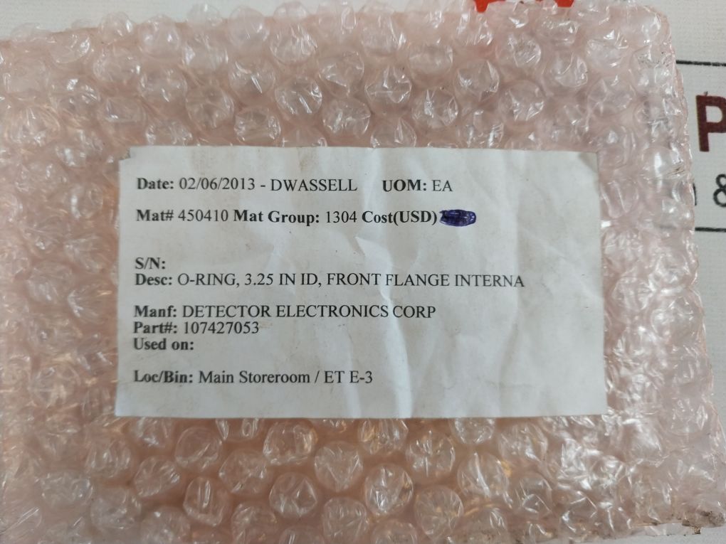 Lot Of 4X Det-tronics 107427-053 O-ring