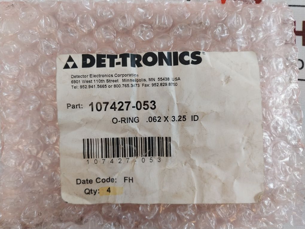 Lot Of 4X Det-tronics 107427-053 O-ring