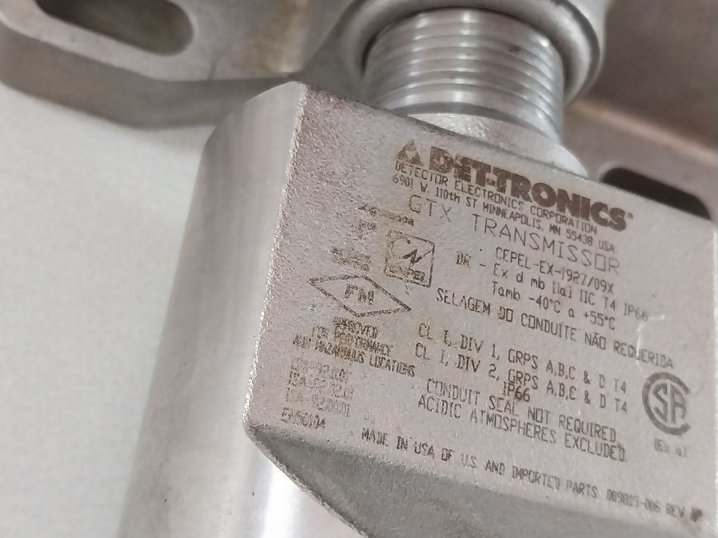 Det-tronics Gtxsn26B5 Transmitter 009815-006 Rev A