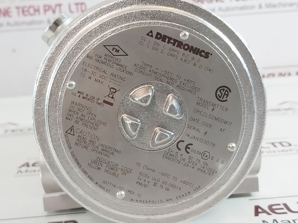 Det-tronics Opecls2M00W1T Opecl Ir Gas Detector Transmitter Kit 011392-053