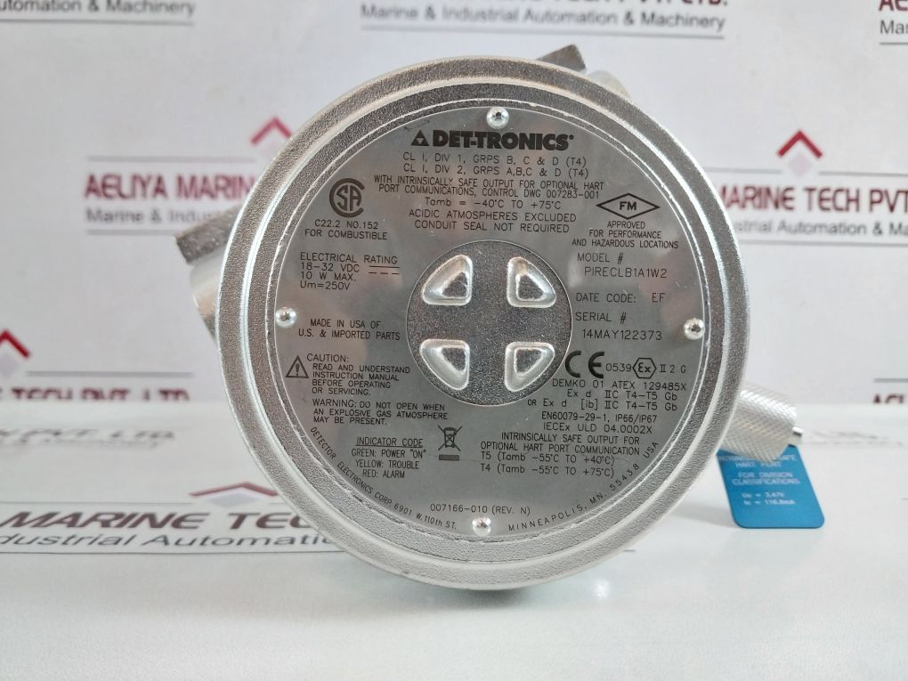 Det-tronics Pireclb1A1W2 Infrared Hydrocarbon Gas Detector Pirecl 007168-045