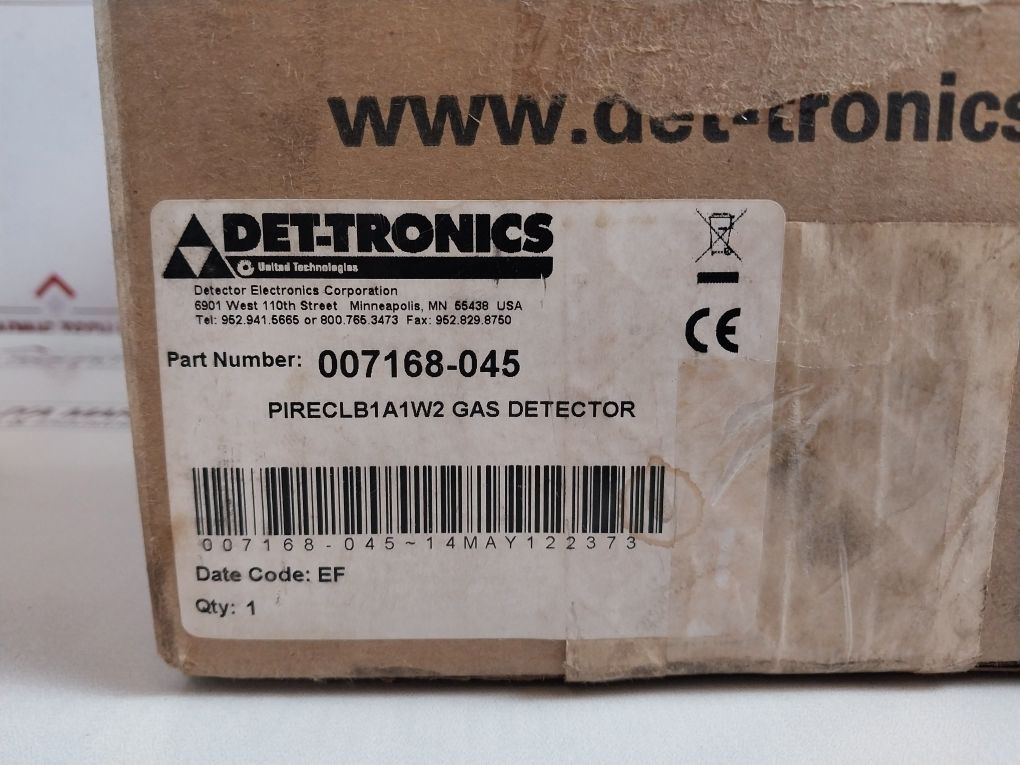 Det-tronics Pireclb1A1W2 Infrared Hydrocarbon Gas Detector Pirecl 007168-045