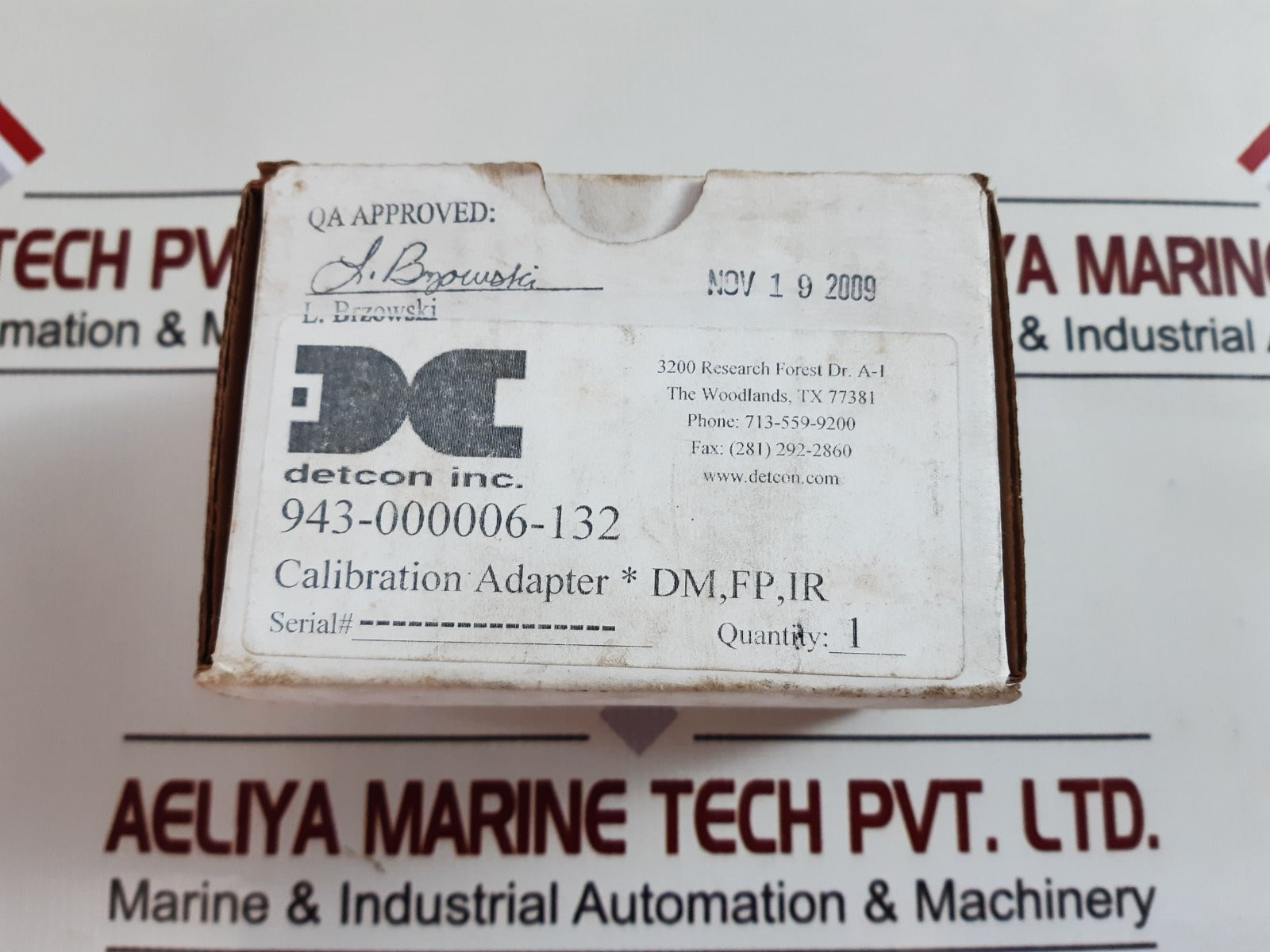 Detcon 943-000006-132 Calibration Adapter